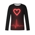 thumbnail image 4 of Lilgiuy New Valentine's Day Men's 3D Printing Long Sleeve T-shirt Fashion Casual Loose Round Neck Undercoat Top Blouses & Shirts for Golf Tennis Basketball, 4 of 5