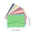 thumbnail image 2 of KAKOWELY Mini Envelopes 100pcs Mini Envelopes Candy Colors Blank Envelopes Stationery Gift Solid Color Envelopes Post Photo Letter Envelopes for Office School(Random Colors), 2 of 5