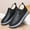 Black, variant on Men'S Warm-lined Ankle Boots - Slip-On/Duck-like Closure, All-Black Formal & Casual Shoes, Synthetic Upper & Cushioned Insole for Winter, Everyday & Special Events - Durable & Easy-Clean Footwear,