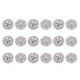 thumbnail image 1 of WHAMVOX 10 Pairs Alloy Buttons Silver Button Fasteners for Clothing for Artists, 1 of 8