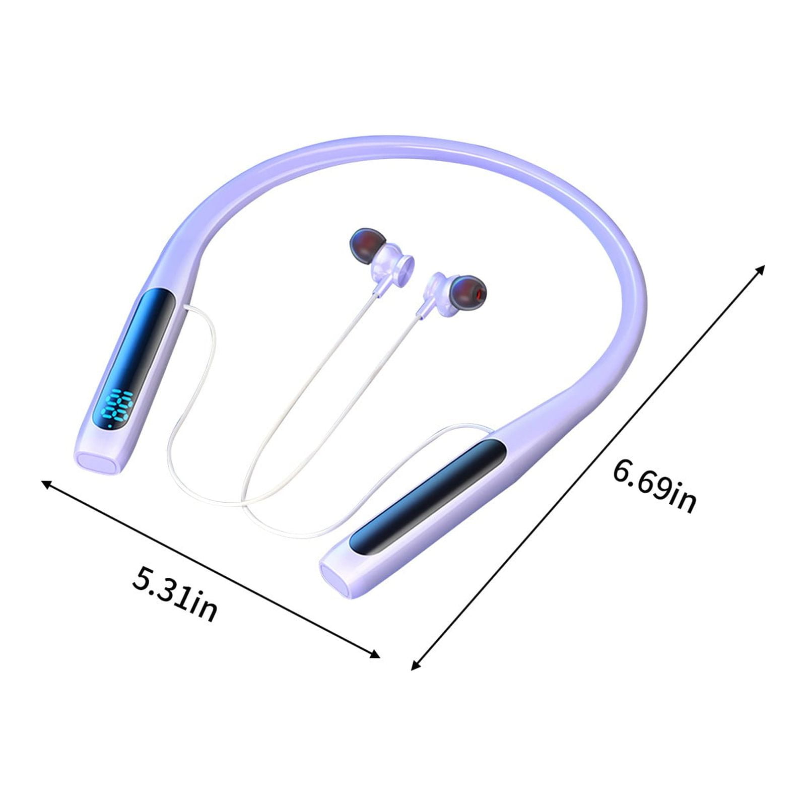 Liberty 4 Pro by Ruroz, Noise Cancelling Wireless Earbuds, 7-Sensor and Real-Time Adaptive Noise Cancelling, 2鑴?Faster Charging, Studio-Level Hi-Fi Music, Clear Calls with 6 Mics and AI - Purple