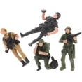 thumbnail image 2 of Miangastore 4pcs Mini Model Soldier Warriors Figures Plastic Mini Soldier Model Miniature Figure Miniature Soldier Model Small Ornaments, 2 of 8