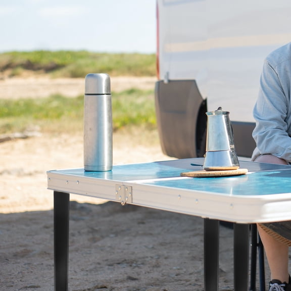 ELAYARD Black Plastic Foldable Table Legs 4-Pack for Bed, Study, and Back to School Tables