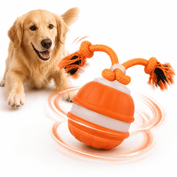 Interactive Dog Toys Ball, Smart Automatic Rolling, 3 Working Modes, Rechargeable Perfect to Keep Small Puppy Dogs Busy, Motion Activated Moving Dog Toy Ball