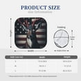 thumbnail image 3 of Daiia Vintage American Deer 2PCS Car Windshield Sun Shade, Foldable Sun Shield for Car Front Window, Auto Sun Blocker Visor Protector Universal for Truck SUV Pickup-Large, 3 of 7