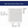 thumbnail image 2 of Queen Size 30" Split Top Flex Head 4-PCs Sheet Set Fits 14-18" Deep Pocket, 500-TC Egyptian Cotton (Solid, Silver Grey), 2 of 6