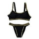 thumbnail image 5 of WILLBEST Traje de Baño de Manga Larga Para Mujer, Conjunto de Tankini Para Playa, Traje de Baño de Punto, Traje de Baño Separado de Verano Con Sombrero A Juego, Traje de Baño Informal, 5 of 5