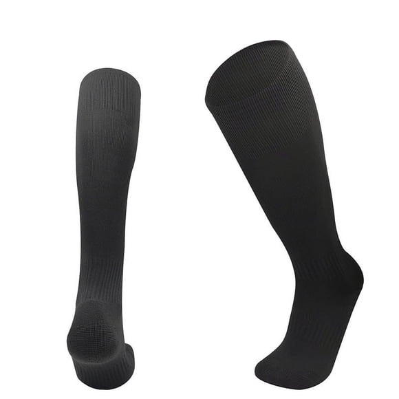 EcoNesxp Black boys football socks long tube children's football socks hockey socks rugby socks sports training with creative 3 pairs of children's football socks
