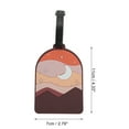 thumbnail image 2 of Unique Bargains 1 Pc Starry Sky Luggage Tag for Travelling Pink Soft Rubber, 2 of 5
