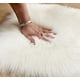 thumbnail image 2 of Piel De Oveja Sintética, Sensación Acogedora Como Alfombra De Piel Sintética De Lana Real, Cojín Decorativo para Silla De Pelo Largo Suave Y Esponjoso Estera para Sofá En Forma De Corazón Blanco 70 * 90 Cm Sincero Electrónica, 2 of 4