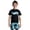 za-Black, variant on AWZXDE Boys Two Pcs Swim Set Camo Print Swim Shirt And Shorts For Beach Surfing Hot Spring Summer Outfit (7-12 Years) Black,9-10 Years
