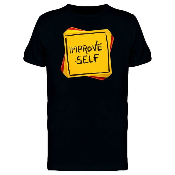 Improve Self In A Sticky Note Tee Men's -Image by Shutterstock
