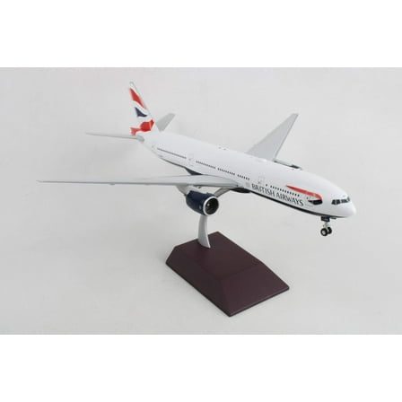 Boeing 777-200ER Commercial Aircraft "British Airways" White with Striped Tail "Gemini 200" Series 1/200 Diecast Model Airplane by GeminiJets