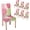 Abstract Flowers, variant on Lumumanber Valentine Chair Covers Set of 4, Stretch Red Hearts and Dots Parson Chair Covers Washable Spandex Chairs Protector for Kitchen Hotel Banquet