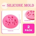 thumbnail image 3 of 2-Pack Silicone Bow 3-Cavity Fondant Mold for Cake Candy Chocolate Decorating, DIY Baking Supplies, 3 of 5