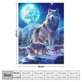 thumbnail image 4 of ARISTURING  Soft Cozy Throw Blanket for Couch, Wolf Snow Moon, 4 of 6