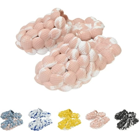

Massage Bubble Slides with charms for Women and Men Funny Lychee Spa Cloud Slippers for Men Indoor and Outdoor Non-Slip Bath Shower Shoes Bedroom House Gym Basketball Slides Sandals