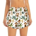 thumbnail image 2 of Sigee Monkeys Swinging from Palms for Women's Athletic Shorts High Waisted Running Shorts Pocket Sporty Short Gym Elastic Workout ShortsXX-Large, 2 of 9