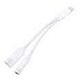 thumbnail image 1 of USB C Male To USB C Female Adapter, USB C To 3.5mm Sound Adapter Easy To Use 2 in 1 Support 100W PD Clear Sound Quality  for Study Work Life Grey,White, 1 of 7