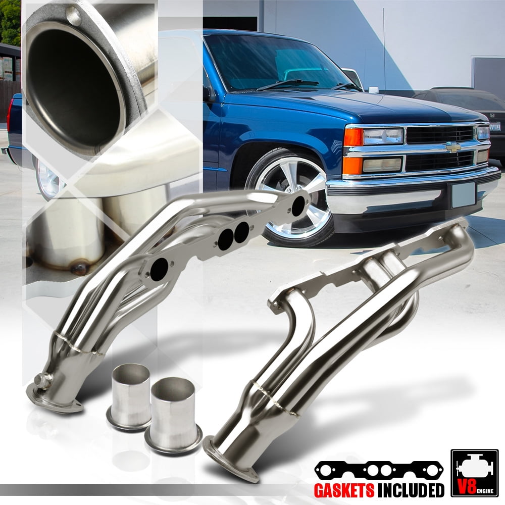FOR CHEVY//GMC 5.0//5.7 V8 C//K TRUCK 88-97 STAINLESS STEEL HEADER EXHAUST MANIFOLD