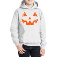 thumbnail image 2 of Awkward Styles Halloween Girls Boys Hoodies for Kids Orange Jack O Lantern Hooded Youth Sweatshirt, 2 of 5