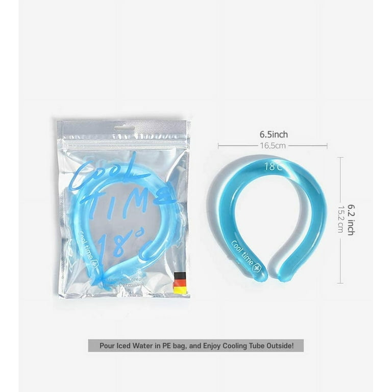 CoolTimeUSA Gel Neck Cooling Tube | Hands Free, Reusable