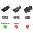 thumbnail image 3 of PROKWR 2 Pin AC IN Power Cord Outlet Socket Cable Plug Lead Compatible with HP Deskjet 970Cxi 920c 950c 960c 200Cci 970 Cse Printer, 3 of 4