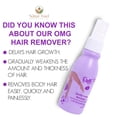 thumbnail image 2 of OMG Gentle Hair Remover Spray, Fast Depilatory for Body Hair, Citrus & Lemongrass, 60 mL, 2 of 6
