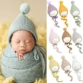 thumbnail image 2 of Ludlz Baby Hat Unisex Soft Handmade Newborn Baby Photography Props for Photo Shoot, 2 of 2