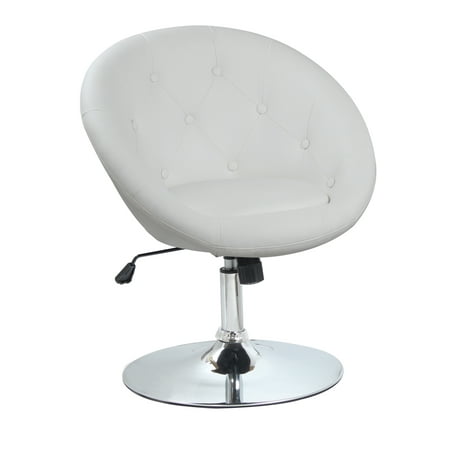 Best Master Furniture Round Back Swivel Chair White Com Best Master Furniture Round Back Swivel Chair White