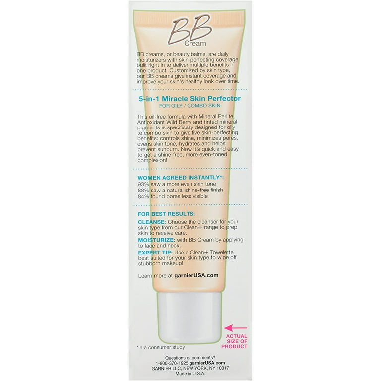 Garnier SkinActive BB Oil-Free Face Moisturizer, Light/Medium, 2 Walmart.com