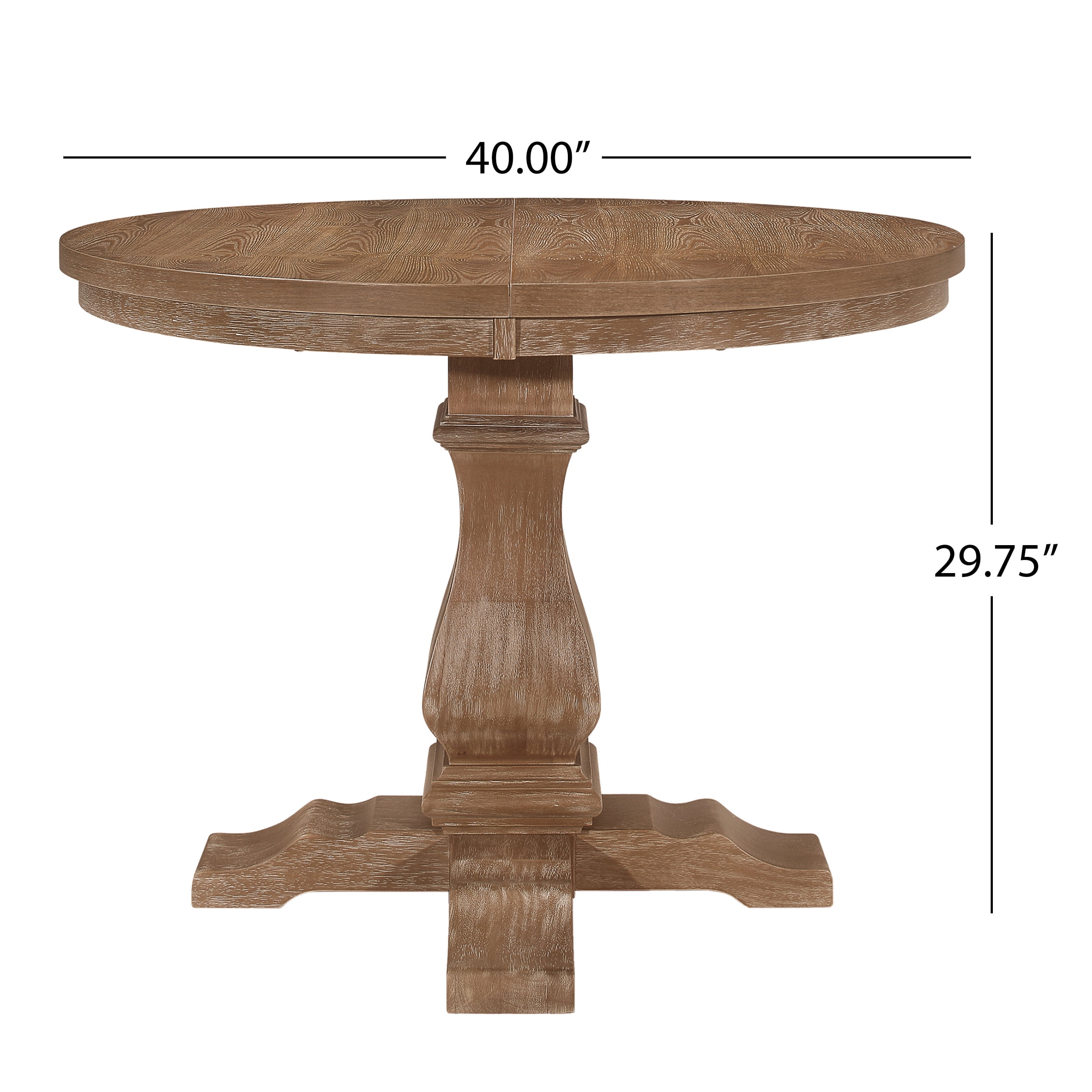Noble House Dason Fabric and Wood 5 Piece Dining Set, Light Gray and Natural