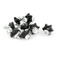 thumbnail image 1 of Unique Bargains Cars Motorcycle License Plate Bolts Screws Caps Decor Black 8pcs, 1 of 2