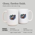 thumbnail image 4 of 15 fl oz Ceramic Mug, Ducks, Icon, Dishwasher & Microwave Safe, 4 of 5