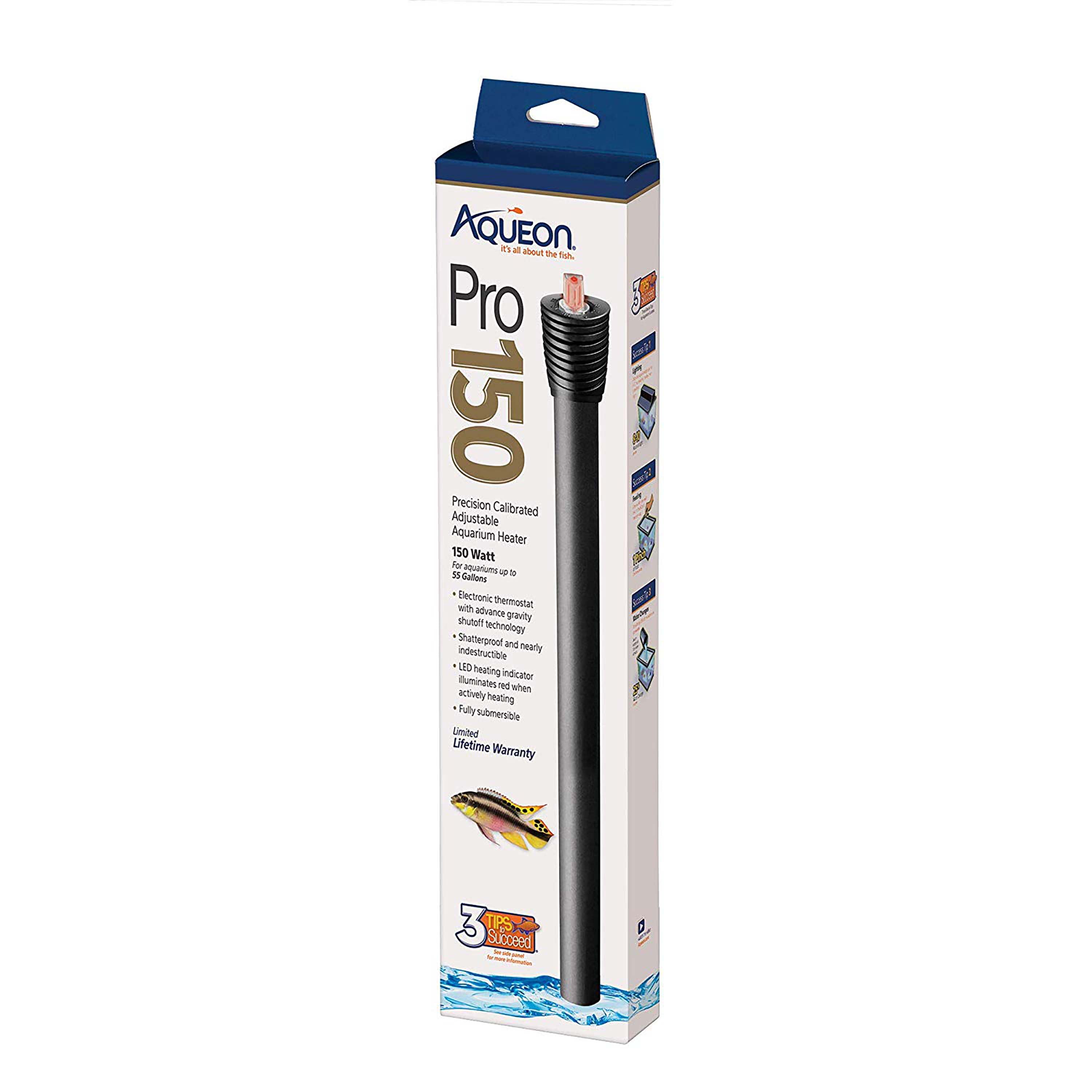 Aqueon Adjustable PRO Aquarium Heater 150 Watts