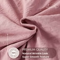thumbnail image 3 of Alazuria Duvet Cover Set Soft Wrinkled Microfiber with zipper and 4 corner ties Plum Wine Lavender color King size ( 104" x 90" ), 3 of 3