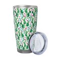 thumbnail image 2 of Haiem Cactus Plants Printed 20oz Straight Skinny Car Cups With Insulated Cup Sleeve Portable Handle, Sports Travel Coffee Mug, Stainless Steel, Insulated-Straw Two-piece Set, 2 of 8