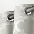 thumbnail image 6 of Exclusive Home Cartago Insulated Woven Room Darkening Blackout Grommet Top Curtain Panel Pair, 54"x108", Vanilla, 6 of 6