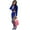 Blue, variant on Women Two Piece Outfits Workout Sets Bodycon Tracksuit Long Sleeve Zip Up Hoodie Jacket Jogger Matching Sweat Pants Set