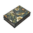thumbnail image 2 of STP GOODS Bird William Morris Lacquer Trinket Box 6.3x4.3" (11x16 cm) Wooden Decorative Jewelry Box Keepsake Handmade Jewelry Storage Organizer Trinket Case, 2 of 3
