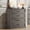 Grey, variant on Juiluna Brown 4 Drawer Dresser for Bedroom, Farmhouse Tall Chest of Drawers with Metal Handles, Rustic Wooden Dresser for Living Room, Hallway