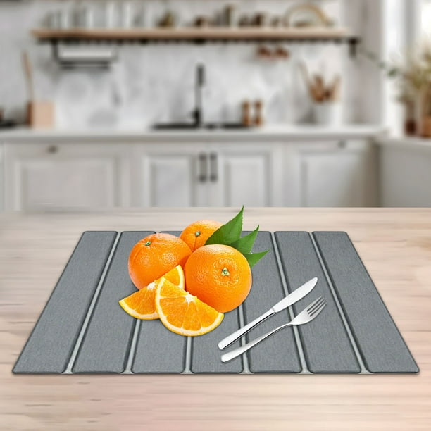 onlyliua ¡ ¡Ofertas Del Día Por Tiempo Limitado! Estera Plegable, Barro Diatomeas, Estera Absorbente, Tiras Rectangulares, Secado Rápido, Antideslizante, para Cocina, Baño y Piso.