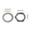 thumbnail image 2 of 8 Set Guitar Nut and Washers 3/8" Guitar Input Output Jack Socket Nut Grey for Guitar, Bass, 2 of 5