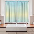 thumbnail image 2 of Ambesonne Teal Kitchen Curtains, Abstract Modern Ombre, 55"x45", Pale Blue, 2 of 3