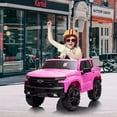 thumbnail image 2 of Acekid 12V Ride on Car Battery Powered Ride On Truck Electric Vehicles Toys with Remote Control MP3/Bluetooth Spring Suspension LED Pink, 2 of 6