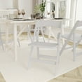 thumbnail image 3 of Emma + Oliver Set of 4 Solid Wood Foldable Dining Chairs with White Finish, 3 of 13