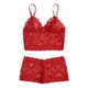 thumbnail image 2 of Gibobby Tangas de mujer sexy encaje Ropa interior Calzoncillos Lencería Mujeres Conjunto Pijamas Camisola Ropa de dormir Sujetador Encaje Íntimos sexy(Rojo 3XL), 2 of 5