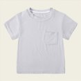 thumbnail image 4 of TOWED22 Boys Summer Tops 5-12 Years Short Sleeve Crew Neck T-Shirts Lightweight Breathable Tee Shirts(Light Gray,9-12 M), 4 of 5