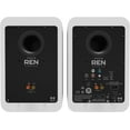 thumbnail image 3 of Kanto REN MW Bluetooth Powered Bookshelf Speakers - Matte White Pair with Kanto SP26PLW 26" Fixed-Height Stands for Bookshelf Speakers - White Pair (2024), 3 of 9