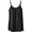 #1 Black, variant on Women's Camisoles with Built in Bra Top Plus Size Flowy Swing Pleated Tank Top with Wide Strap (S-4XL)